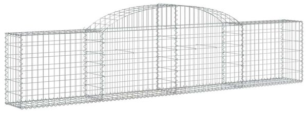 Gabion Kosár - Íves Kertfal - 2 db - 300x30x60/80cm