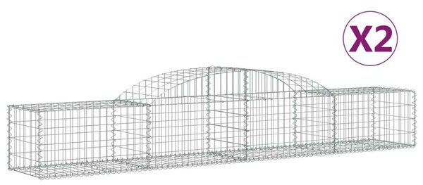 Gabion Kosár - Íves - 2 db - 300x50x40/60cm
