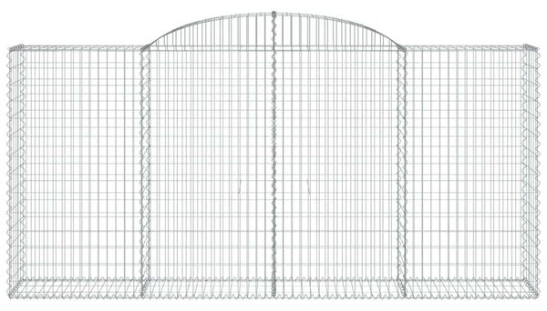 VidaXL Íves Gabion Kosár - 12 db - 300x50x140/160 cm