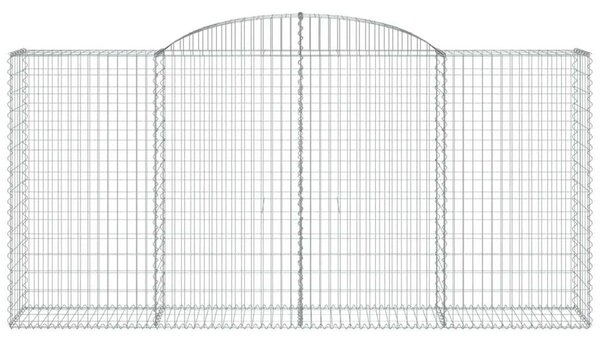 Gabion Kosár - Íves Kertfal - 2 db - 300x50x140/160cm