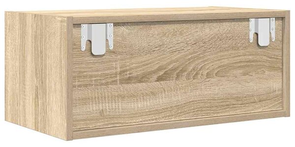 Sonoma tölgy színű szerelt fa fali TV-szekrény 60x31x25,5 cm