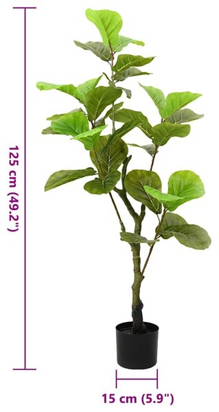Zöld mű fikusz fa 30 levéllel 125 cm