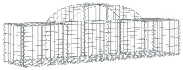VidaXL Gabion Kosár Kerti Fal - 4 db - 200x50x40/60cm
