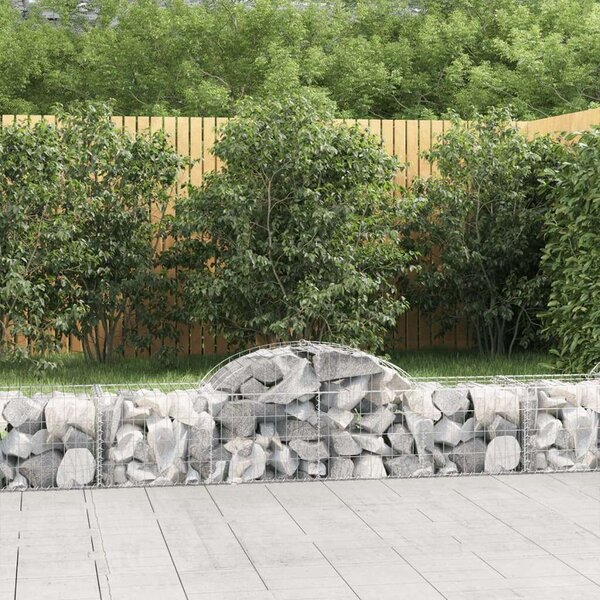 VidaXL Gabion Kosár Kerti Fal - 4 db - 200x50x40/60cm