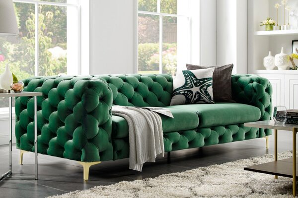 MAGNOLIA design kanapé - zöld bársony