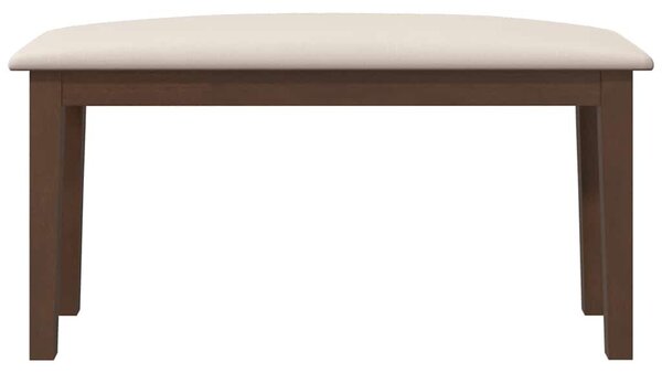 Barna tömörfa gumiból pad 90 cm