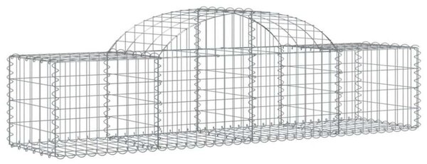 VidaXL Gabion Kosár Kerti Fal - 4 db - 200x50x40/60cm