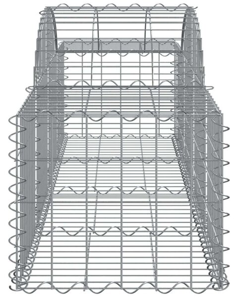 VidaXL Gabion Kosár Kerti Fal - 4 db - 200x50x40/60cm