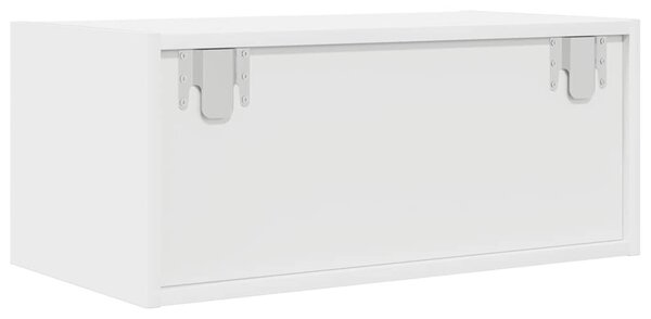 2 db fehér szerelt fa TV-szekrény 60x31x25,5 cm