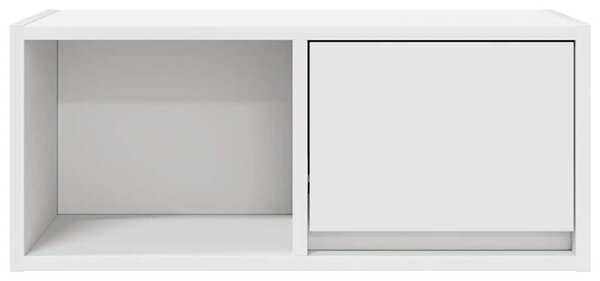 2 db fehér szerelt fa TV-szekrény 60x31x25,5 cm
