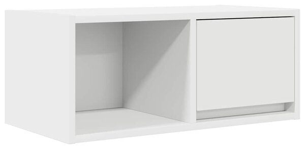 2 db fehér szerelt fa TV-szekrény 60x31x25,5 cm