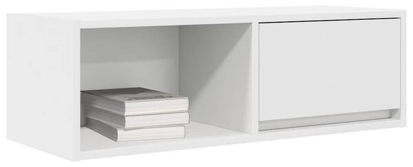Fehér szerelt fa TV-szekrény 80x31x25,5 cm