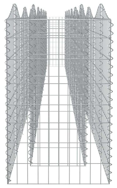Gabion Magaságyás - Íves - 600x50x100 cm