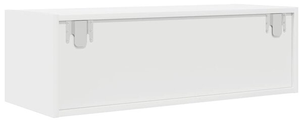 2 db fehér szerelt fa TV-szekrény 80x31x25,5 cm