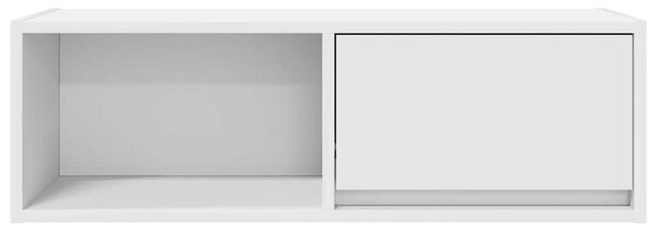 Fehér szerelt fa TV-szekrény 80x31x25,5 cm