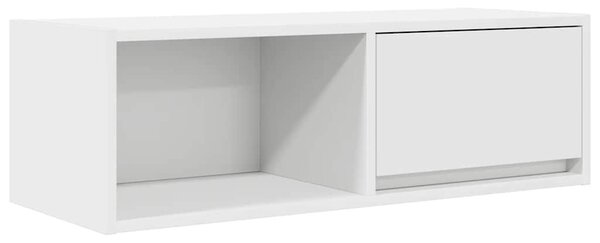 Fehér szerelt fa TV-szekrény 80x31x25,5 cm