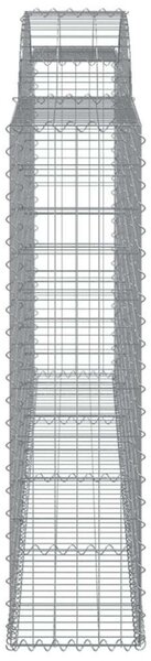 VidaXL Gabion Kosár Készlet - 11 db - 300x30x120/140 cm