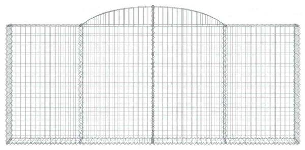 VidaXL Gabion Kosár Készlet - 11 db - 300x30x120/140 cm