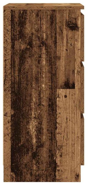 Antik fa színű szerelt fa tálalószekrény 37,5x35x76 cm