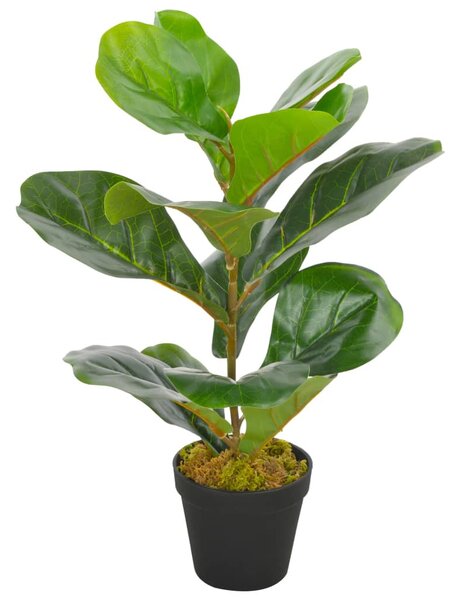 VidaXL zöld, cserepes mű lantlevelű fikusz 45 cm