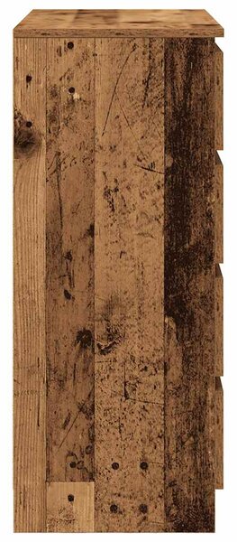 Antik fa szerelt fa tálalószekrény fiókos 71x35x84 cm