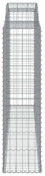 VidaXL Gabion Kosár Kerti Fal - 7 db - 300x50x180/200cm