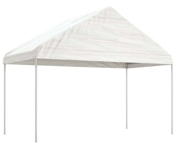 Outsunny - Nagy Fehér Pavilon - Tetős - 15,61x4,08x3,22m