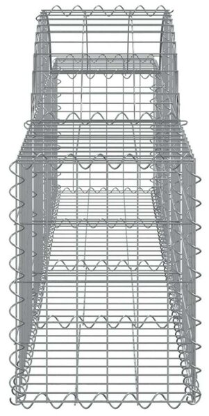 VidaXL Gabion Kosár - Íves - 12 db - 200x30x40/60cm