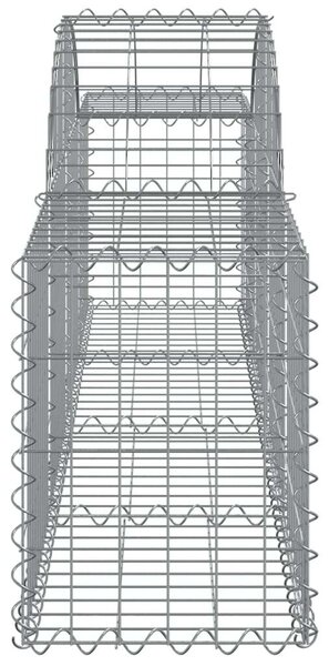 VidaXL Gabion Kosár - Íves - 12 db - 200x30x40/60cm