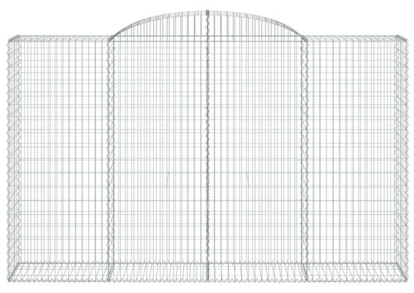 VidaXL Gabion Kosár Kerti Fal - 7 db - 300x50x180/200cm