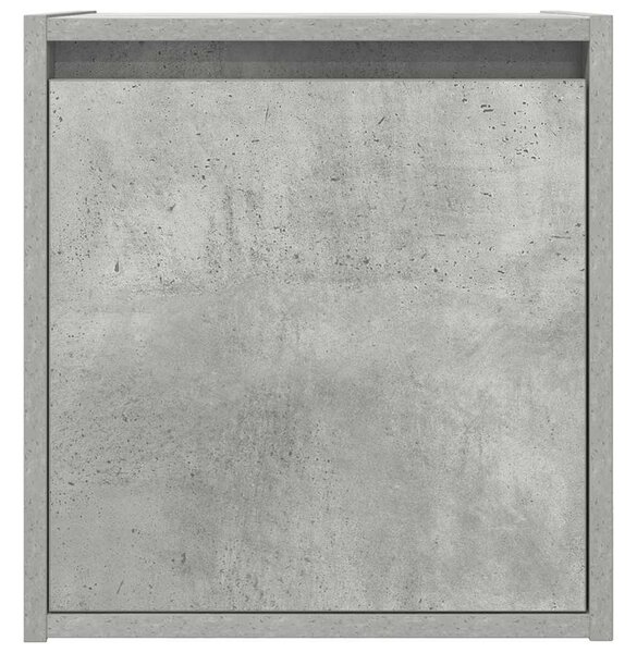 2 db betonszürke falra szerelhető éjjeliszekrény 38x34x40 cm