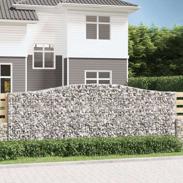 VidaXL Gabion Kosár Fal - 15 db - 400x50x140/160 cm