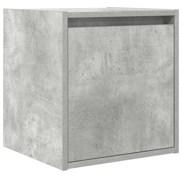 2 db betonszürke falra szerelhető éjjeliszekrény 38x34x40 cm