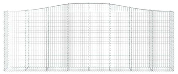 VidaXL Gabion Kosár Fal - 15 db - 400x50x140/160 cm
