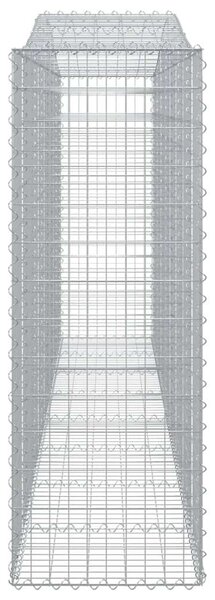VidaXL Gabion Kosár Fal - 15 db - 400x50x140/160 cm