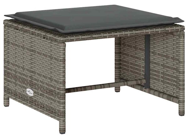5 részes polyrattan kerti kanapé garnitúra párnákkal stackable