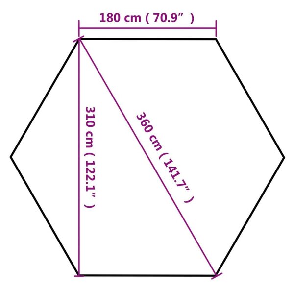 VidaXL Összecsukható Pavilon Szúnyoghálóval - 3,6x3,1m