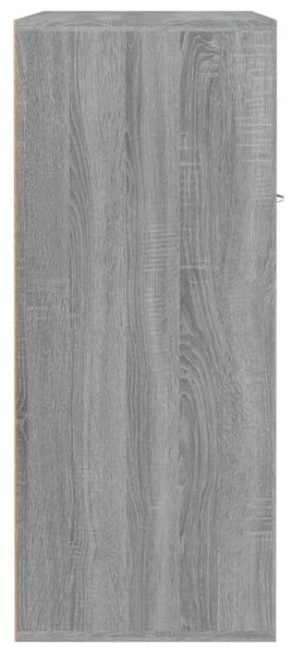 Szürke sonoma színű szerelt fa cipősszekrény 60 x 35 x 84 cm