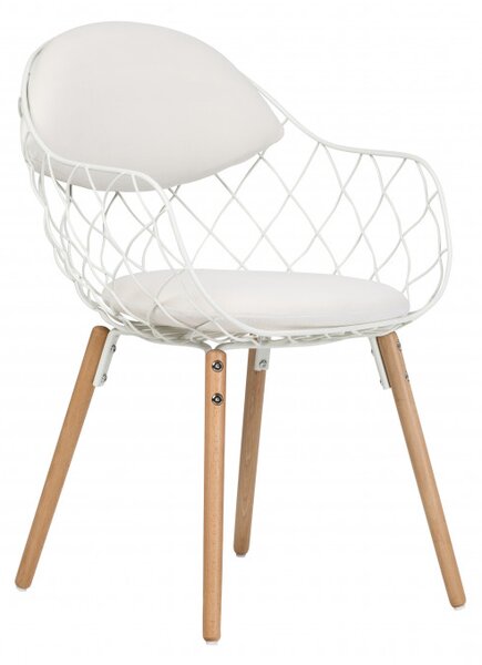 TILBURG design szék - fekete/fehér