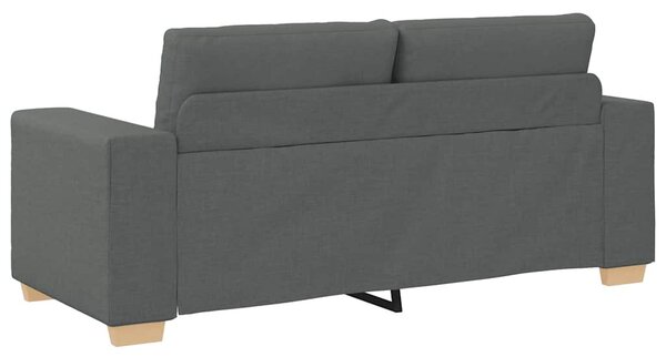 Sötétszürke szövet loveseat kanapé 180x77x82 cm