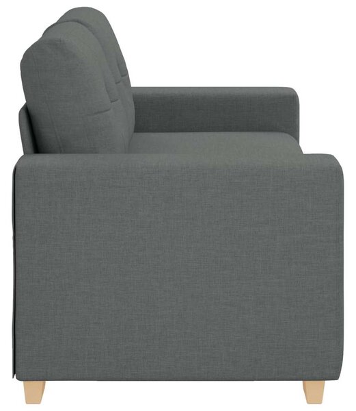 Sötétszürke szövet loveseat kanapé 180x77x82 cm