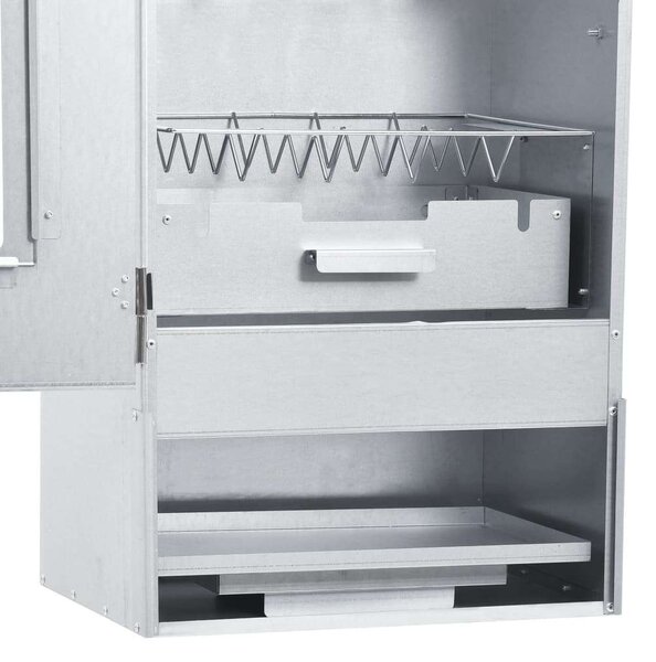 Bbq füstölő 1 kg faaprítékkal 44,5 x 29 x 83 cm