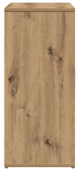 Kézműves tölgy színű szerelt fa tálalószekrény 60 x 31 x 70 cm