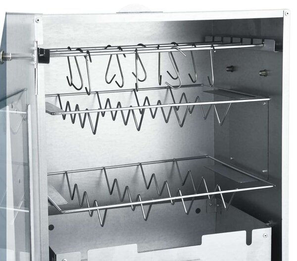 Bbq füstölő 1 kg faaprítékkal 44,5 x 29 x 83 cm