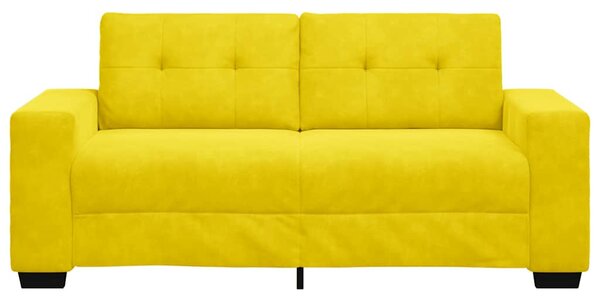 Sárga bársony loveseat kanapé 180x77x82 cm