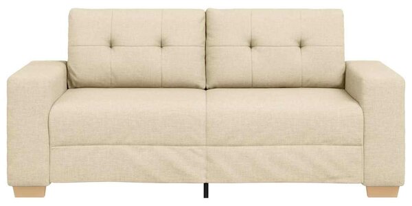 Krém szövet loveseat kanapé 180x77x82 cm