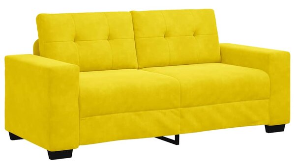 Sárga bársony loveseat kanapé 180x77x82 cm