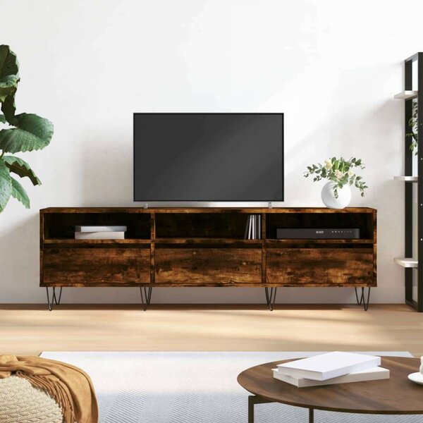 Modern Füstös Tölgy TV Szekrény - 150 cm