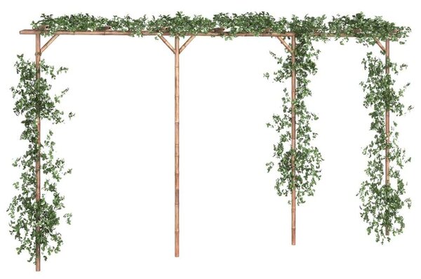 Bambusz pergola 385 x 40 x 205 cm