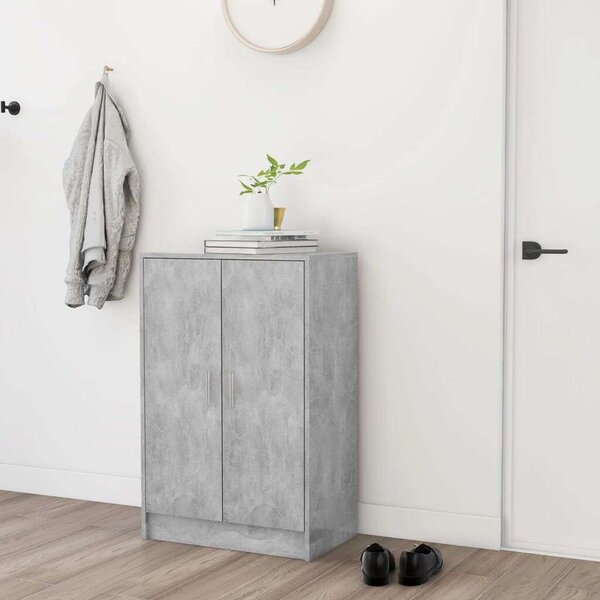 Modern Cipősszekrény - Betonszürke - 60x35x92 cm